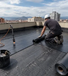 Reparación de cubierta y tejado en comunidad de propietarios en Vitoria-Gasteiz