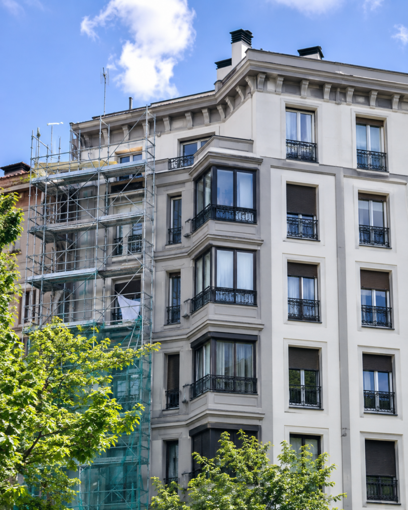 Aislamiento SATE en edificio residencial de Vitoria-Gasteiz
