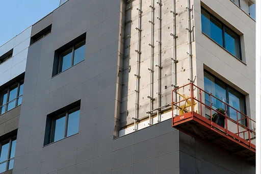 Fachada ventilada en edificio residencial de Vitoria-Gasteiz